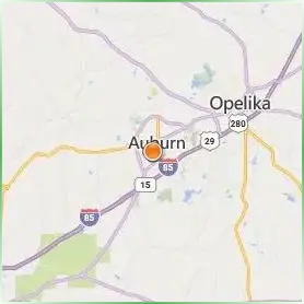 Auburn University Location Map Auburn University Location Map