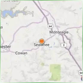Sewanee The University of the South Location Map Sewanee The University of the South Location Map