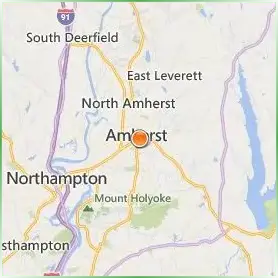 Amherst College Location Map