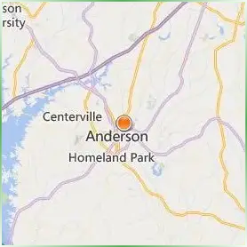 Anderson University Location Map Anderson University Location Map