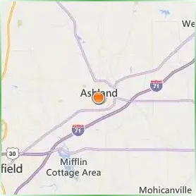 Ashland University Location Map Ashland University Location Map