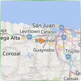 Universidad Central de Bayamon Location Map