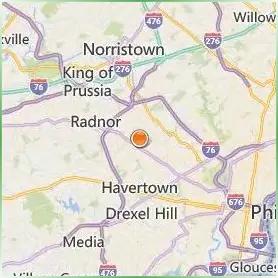 Bryn Mawr College Location Map