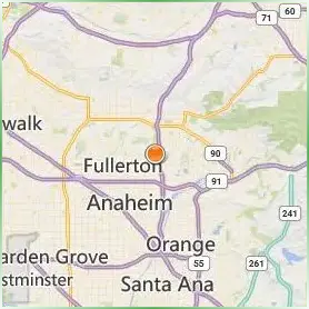 California State University Fullerton Location Map