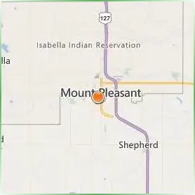 Central Michigan University Location Map Central Michigan University Location Map