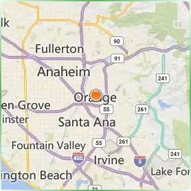 Chapman University Location Map Chapman University Location Map