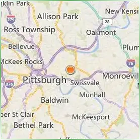 Chatham University Location Map