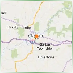 Clarion University of Pennsylvania Location Map Clarion University of Pennsylvania Location Map