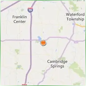 Edinboro University of Pennsylvania Location Map Edinboro University of Pennsylvania Location Map
