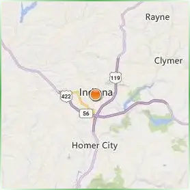 Indiana University of Pennsylvania Location Map Indiana University of Pennsylvania Location Map