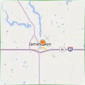 University of Jamestown Location Map University of Jamestown Location Map