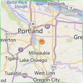 Reed College Location Map