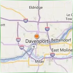 Saint Ambrose University Location Map