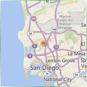 San Diego Mesa College Location Map