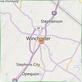 Shenandoah University Location Map