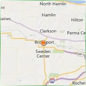 SUNY Brockport Location Map