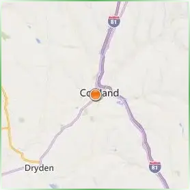 SUNY Cortland Location Map