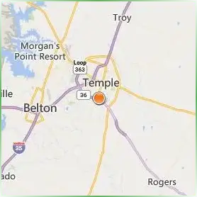 Temple College Location Map Temple College Location Map