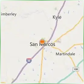 Texas State University Location Map