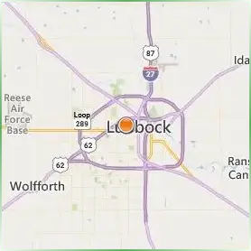Texas Tech University Location Map