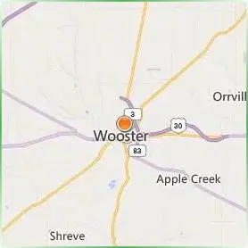 The College of Wooster Location Map