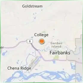 University of Alaska Fairbanks Location Map