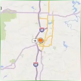 University of Arkansas Location Map