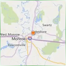 University of Louisiana at Monroe Location Map University of Louisiana at Monroe Location Map
