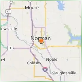 University of Oklahoma Norman Location Map