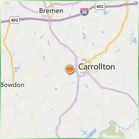 University of West Georgia Location Map