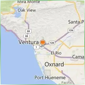 Ventura College Location Map Ventura College Location Map