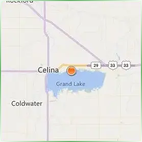 Wright State University Lake Location Map